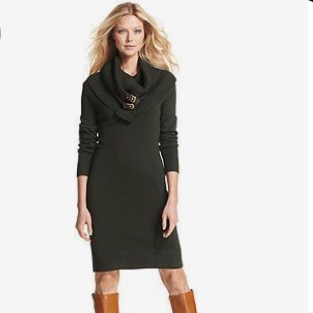 Michael Kors Cowl Neck Sweater Dress - Picture 6 of 7